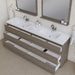 Alya Bath Paterno 84" Modern Freestanding Bathroom Vanity - Luxe Vanity & Tub