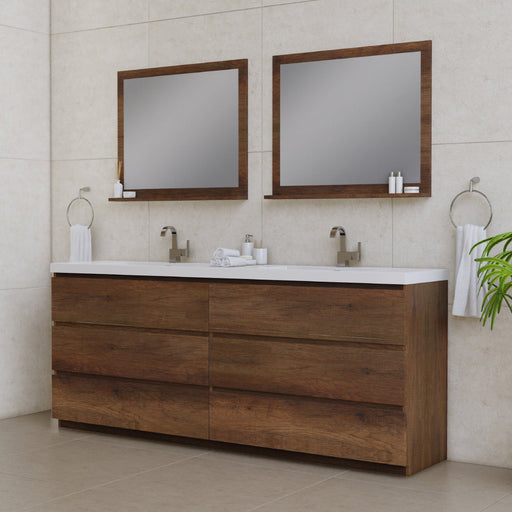 Alya Bath Paterno 84" Modern Freestanding Bathroom Vanity - Luxe Vanity & Tub