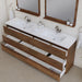 Alya Bath Paterno 84" Modern Freestanding Bathroom Vanity - Luxe Vanity & Tub