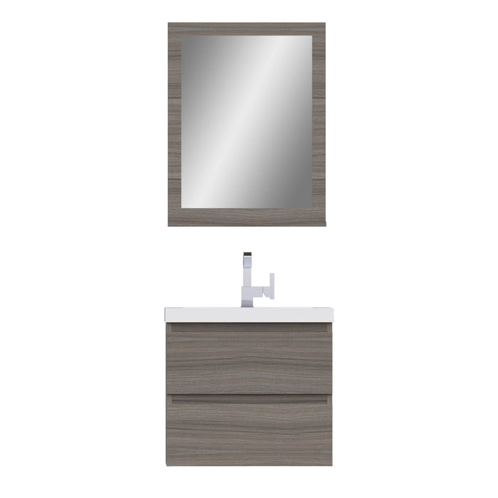 Alya Bath Paterno 24" Modern Wall Mounted Bathroom Vanity - Luxe Vanity & Tub