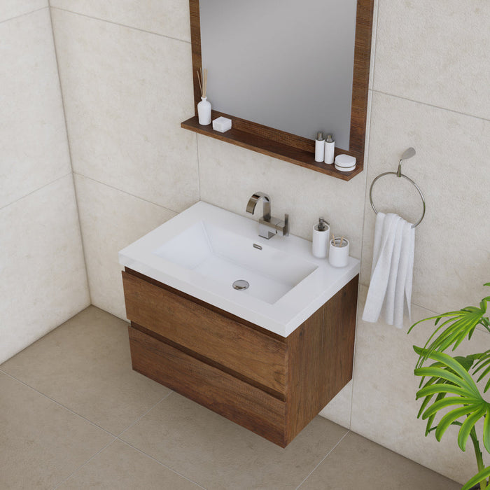 Alya Bath Paterno 30" Modern Wall Mounted Bathroom Vanity - Luxe Vanity & Tub