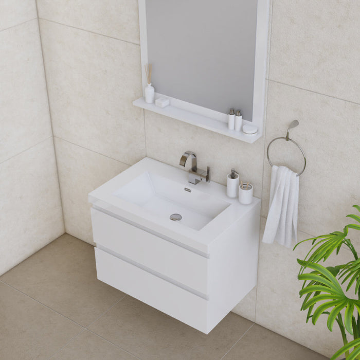 Alya Bath Paterno 30" Modern Wall Mounted Bathroom Vanity - Luxe Vanity & Tub