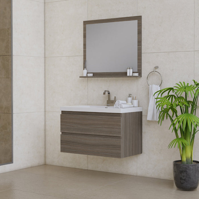 Alya Bath Paterno 36" Modern Wall Mounted Bathroom Vanity - Luxe Vanity & Tub