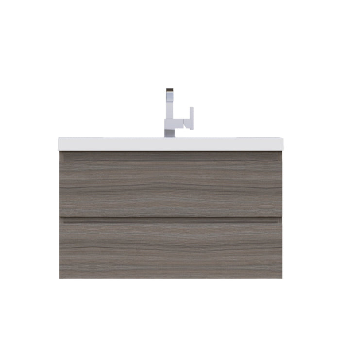 Alya Bath Paterno 36" Modern Wall Mounted Bathroom Vanity - Luxe Vanity & Tub