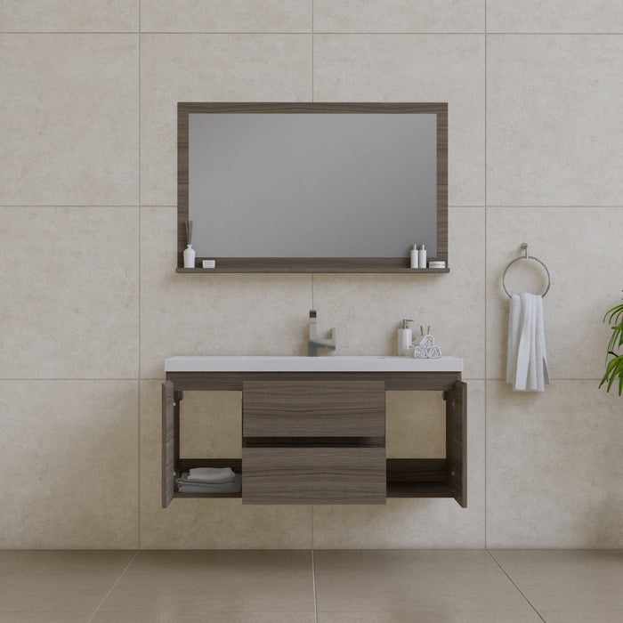 Alya Bath Paterno 48" Modern Wall Mounted Bathroom Vanity - Luxe Vanity & Tub