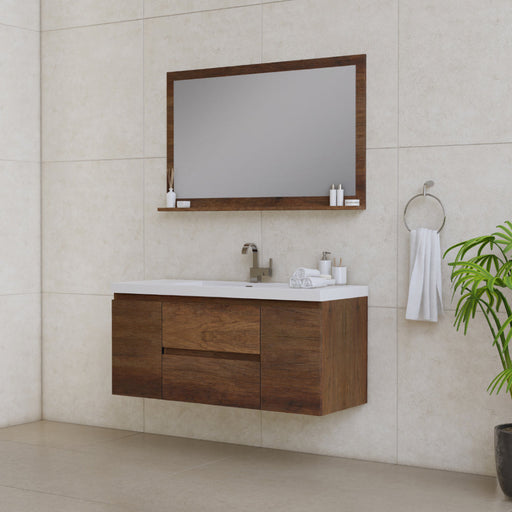 Alya Bath Paterno 48" Modern Wall Mounted Bathroom Vanity - Luxe Vanity & Tub