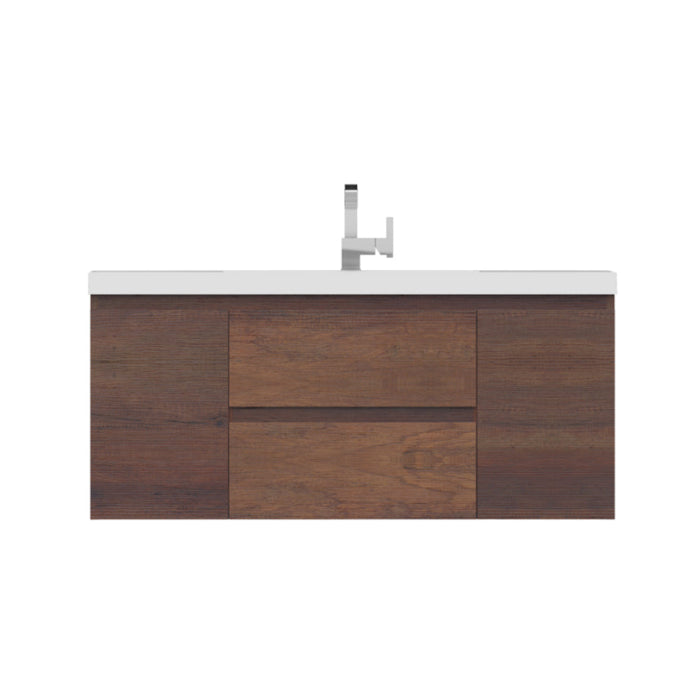 Alya Bath Paterno 48" Modern Wall Mounted Bathroom Vanity - Luxe Vanity & Tub