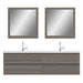 Alya Bath Paterno 72" Modern Wall Mounted Bathroom Vanity - Luxe Vanity & Tub