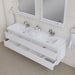 Alya Bath Paterno 72" Modern Wall Mounted Bathroom Vanity - Luxe Vanity & Tub