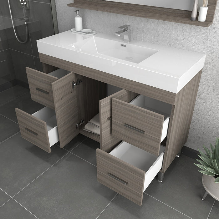 Alya Bath Ripley 48" Single Vanity with Sink - Luxe Vanity & Tub