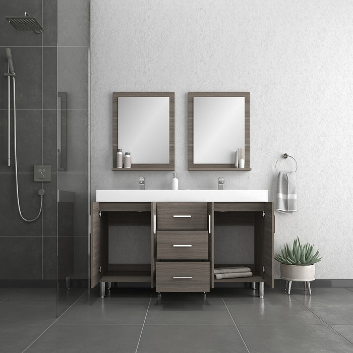 Alya Bath Ripley 60" Freestanding Double Vanity with Sink - Luxe Vanity & Tub