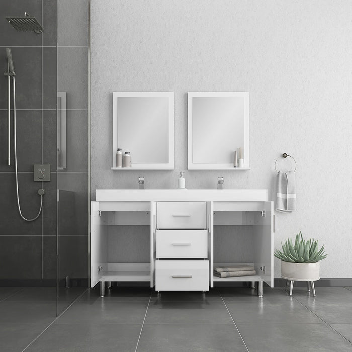 Alya Bath Ripley 60" Freestanding Double Vanity with Sink - Luxe Vanity & Tub