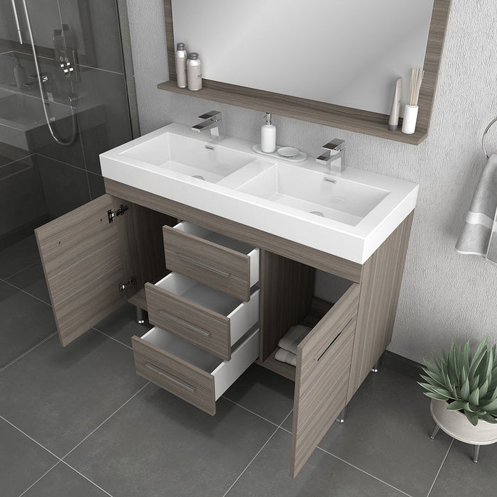 Alya Bath Ripley 48" Double Vanity with Sink - Luxe Vanity & Tub