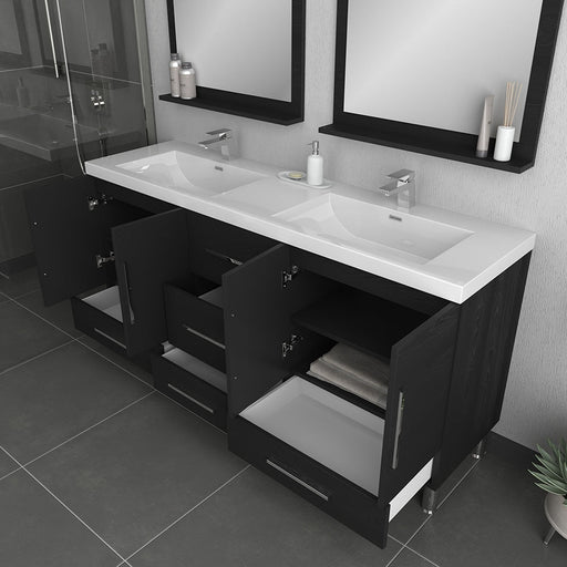 Alya Bath Ripley 72" Double Vanity with Sink - Luxe Vanity & Tub