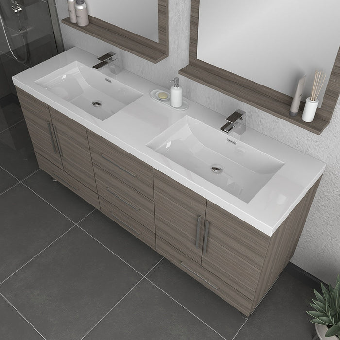 Alya Bath Ripley 72" Double Vanity with Sink - Luxe Vanity & Tub