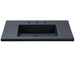 Bellaterra Home 31" x 22" Black Concrete Three Hole Vanity Top With Integrated Rectangular Ramp Sink - Luxe Vanity & Tub