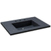 Bellaterra Home 31" x 22" Black Concrete Three Hole Vanity Top With Integrated Rectangular Ramp Sink - Luxe Vanity & Tub