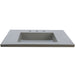 Bellaterra Home 31" x 22" Gray Concrete Three Hole Vanity Top With Integrated Rectangular Ramp Sink - Luxe Vanity & Tub