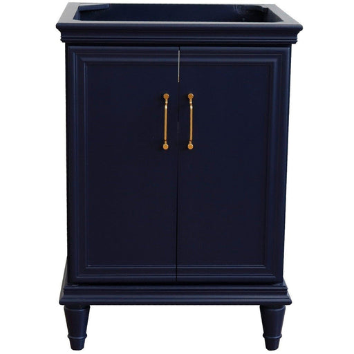 Bellaterra Home Forli 24" 2-Door 1-Drawer Blue Freestanding Vanity Base