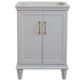 Bellaterra Home Forli 24" 2-Door 1-Drawer White Freestanding Vanity Base