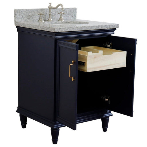 Bellaterra Home Forli 25" 2-Door 1-Drawer Blue Freestanding Vanity Set - Luxe Vanity & Tub