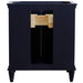 Bellaterra Home Forli 30" 2-Door 1-Drawer Blue Freestanding Vanity Base - Luxe Vanity & Tub