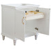 Bellaterra Home Forli 30" 2-Door 1-Drawer White Freestanding Vanity Base - Luxe Vanity & Tub