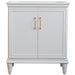 Bellaterra Home Forli 30" 2-Door 1-Drawer White Freestanding Vanity Base