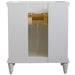 Bellaterra Home Forli 30" 2-Door 1-Drawer White Freestanding Vanity Base - Luxe Vanity & Tub