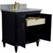 Bellaterra Home Forli 31" 2-Door 1-Drawer Blue Freestanding Vanity Set - Luxe Vanity & Tub