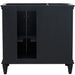 Bellaterra Home Forli 36" 2-Door 3-Drawer Dark Gray Freestanding Vanity Base With Right Door - Luxe Vanity & Tub