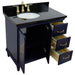 Bellaterra Home Forli 37" 2-Door 3-Drawer Blue Freestanding Vanity Set - Luxe Vanity & Tub