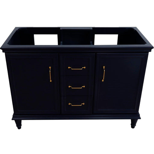 Bellaterra Home Forli 48" 2-Door 3-Drawer Blue Freestanding Double Vanity Base - Luxe Vanity & Tub