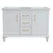 Bellaterra Home Forli 48" 2-Door 3-Drawer White Freestanding Double Vanity Base