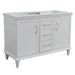 Bellaterra Home Forli 48" 2-Door 3-Drawer White Freestanding Double Vanity Base - Luxe Vanity & Tub