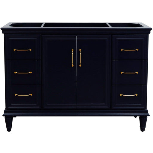 Bellaterra Home Forli 48" 2-Door 6-Drawer Blue Freestanding Single Vanity Base