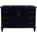 Bellaterra Home Forli 48" 2-Door 6-Drawer Blue Freestanding Single Vanity Base