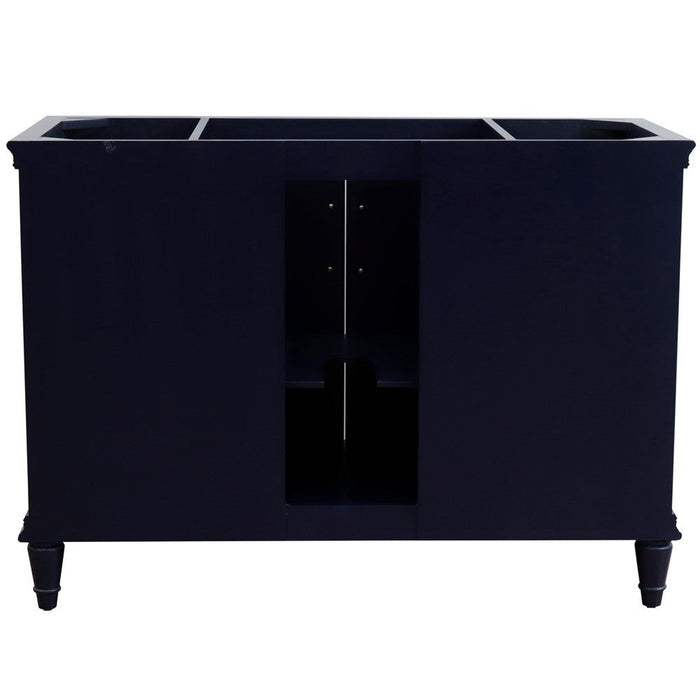 Bellaterra Home Forli 48" 2-Door 6-Drawer Blue Freestanding Single Vanity Base - Luxe Vanity & Tub