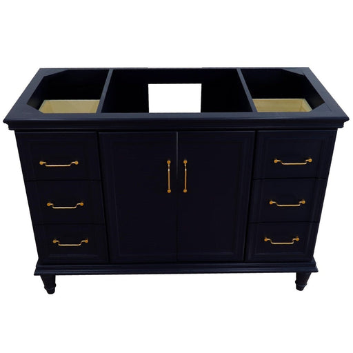 Bellaterra Home Forli 48" 2-Door 6-Drawer Blue Freestanding Single Vanity Base - Luxe Vanity & Tub