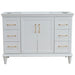 Bellaterra Home Forli 48" 2-Door 6-Drawer White Freestanding Single Vanity Base