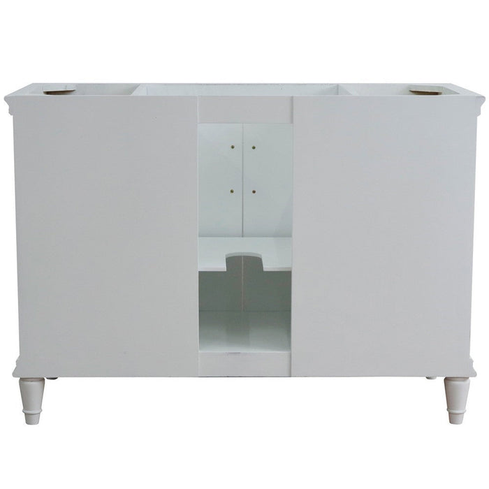 Bellaterra Home Forli 48" 2-Door 6-Drawer White Freestanding Single Vanity Base - Luxe Vanity & Tub