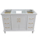 Bellaterra Home Forli 48" 2-Door 6-Drawer White Freestanding Single Vanity Base - Luxe Vanity & Tub