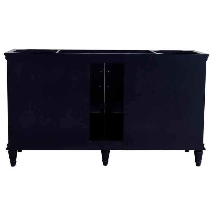 Bellaterra Home Forli 60" 2-Door 6-Drawer Blue Freestanding Single Vanity Base - Luxe Vanity & Tub