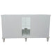 Bellaterra Home Forli 60" 2-Door 6-Drawer White Freestanding Single Vanity Base - Luxe Vanity & Tub