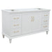 Bellaterra Home Forli 60" 2-Door 6-Drawer White Freestanding Single Vanity Base - Luxe Vanity & Tub