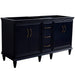 Bellaterra Home Forli 60" 4-Door 3-Drawer Blue Freestanding Double Vanity Base - Luxe Vanity & Tub