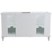 Bellaterra Home Forli 60" 4-Door 3-Drawer White Freestanding Double Vanity Base - Luxe Vanity & Tub