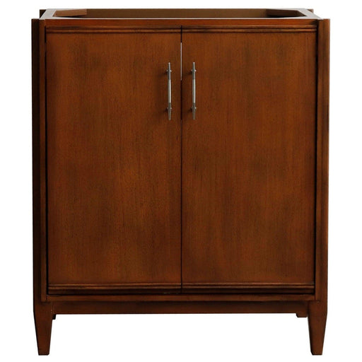 Bellaterra Home MCM 30" 2-Door 1-Drawer Walnut Freestanding Vanity Base