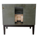 Bellaterra Home Paris Exposed 36" 1-Drawer Linen Gray Freestanding Vanity Base - Luxe Vanity & Tub