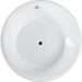 Bellaterra Home Pescara 59" x 24" Glossy White Round Acrylic Freestanding Soaking Bathtub - Luxe Vanity & Tub